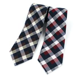 [MAESIO] KSK2543 Wool Silk Plaid Necktie 8cm 2Color _ Men's Ties Formal Business, Ties for Men, Prom Wedding Party, All Made in Korea
